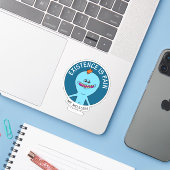 Sticker RICK ET MORTY™ | L'Existence Est Une Douleur (Ordinateur portable avec iPhone)