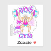 Sticker RICK ET MORTY™ | Membre Rick's Gym Club (Feuille)