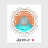 Sticker RICK ET MORTY™ | Motif des patchs d'espace externe (Feuille)
