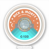 Sticker RICK ET MORTY™ | Motif des patchs d'espace externe (Devant)