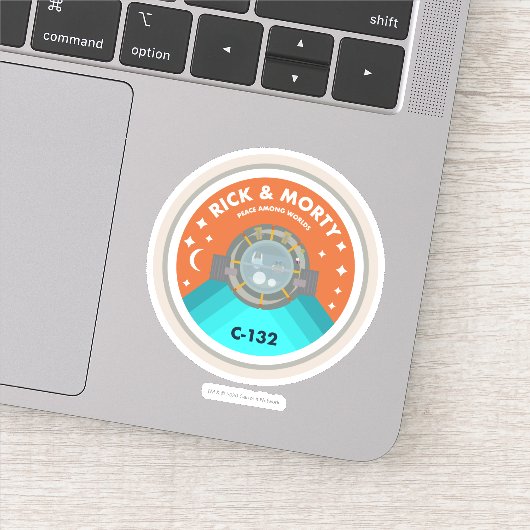 Sticker RICK ET MORTY™ | Motif des patchs d'espace externe (Détail)