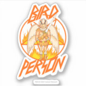 Sticker RICK ET MORTY™ | Pentagramme d'oiseaux (Devant)