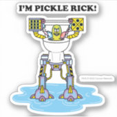 Sticker RICK ET MORTY™ | Pickle Rick Toilet Mech (Devant)