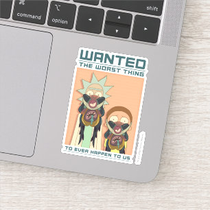 Sticker RICK ET MORTY™ Poster Recherché de Glorzo
