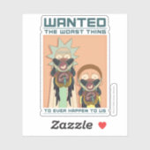 Sticker RICK ET MORTY™ | Poster Recherché Glorzo (Feuille)