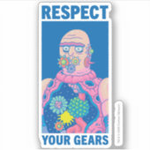Sticker RICK ET MORTY™ | Respectez vos vitesses (Devant)