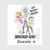 Sticker RICK ET MORTY™ | Rick, Morty et Summer (Feuille)