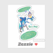Sticker RICK ET MORTY™ | Saut de portail infecté (Feuille)