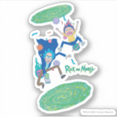 Sticker RICK ET MORTY™ | Saut de portail infecté (Devant)