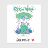Sticker RICK ET MORTY™ | Secourt du portail (Feuille)