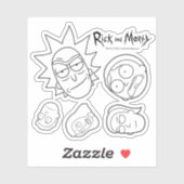 Sticker RICK ET MORTY™ | Smith Family Head (Feuille)