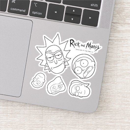 Sticker RICK ET MORTY™ | Smith Family Head (Détail)