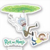 Sticker RICK ET MORTY™ | Sortie du portail (Devant)