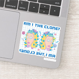 Sticker RICK ET MORTY™  Suis-Je Le Clone ?