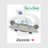 Sticker RICK ET MORTY™ | Vol En Navire Spatial (Feuille)