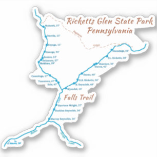 Sticker Ricketts Glen SP - Chutes Trail (petite)