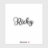 Sticker Ricky Name - Calligraphie manuscrite (Feuille)