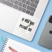 Sticker Riddler - Si Vous Êtes Justice S'Il Vous Plaît Ne  (Ordinateur portable avec iPhone)