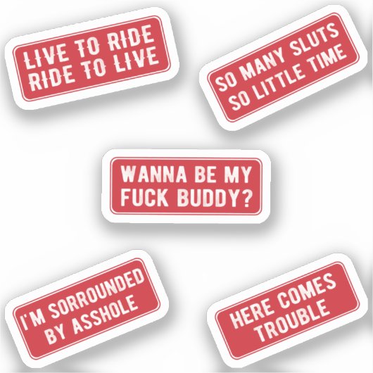 Sticker Ride (rouge) (Recto)