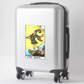 Sticker Rider Waite Tarot Major Arcana L'idiot (Sur valise)