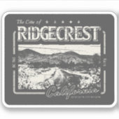 STICKER RIDGECREST KERN CALIFORNIE VINTAGE (Devant)