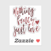 Sticker Rien De Fancy Juste Amour | Dark Crimson Mariage r (Feuille)