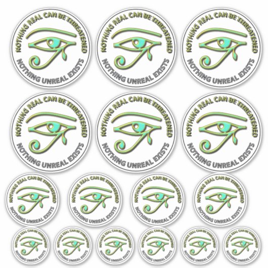 Sticker Rien de réel ne peut être menacé (Devant)