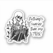 Sticker Rien n'est plus effrayant que mon TBR (Devant)