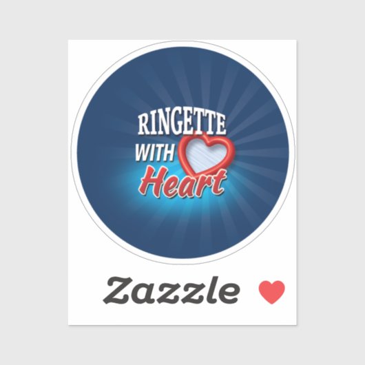 Sticker 'Ringette au coeur' (Feuille)