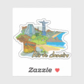 Sticker rio de daneiro (Feuille)