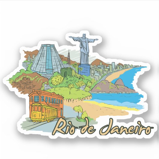 Sticker rio de daneiro (Devant)