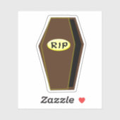 Sticker RIP Halloween Café de Doom Formé (Feuille)