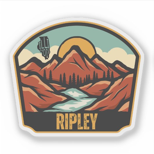 Sticker Ripley, Illinois (Devant)