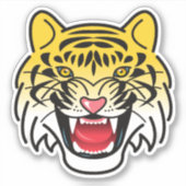 Sticker Rire Tigre Visage Artwork-21876 (Devant)