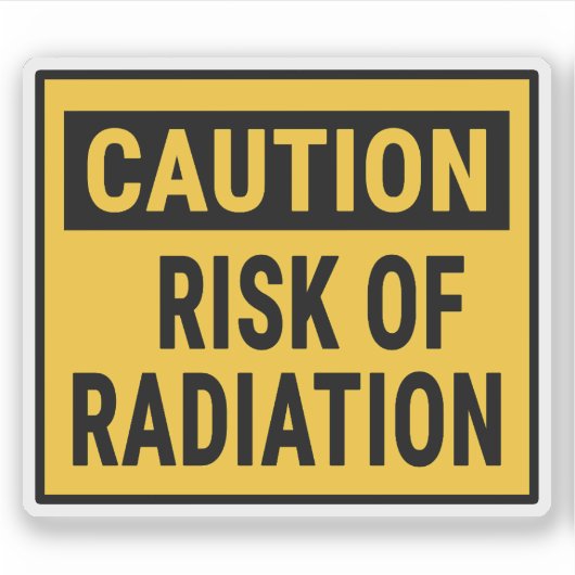 Sticker Risque de radioactivité (Devant)