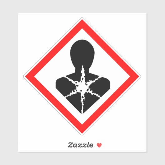 STICKER RISQUE DE SANTÉ À LONG TERME COSHH (Feuille)