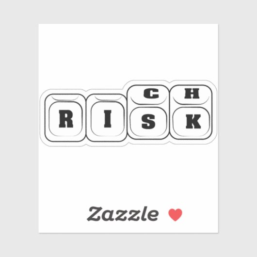 Sticker Risque ou richesse (Feuille)