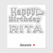 Sticker Rita Happy Birthday (Feuille)