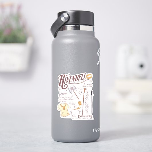Sticker RIVENDELL™ Collage Aquarelle Graphique (HydroFlask)