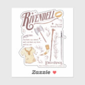 Sticker RIVENDELL™ Watercolor Collage Graphic (Feuille)