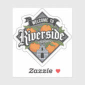 Sticker Riverside California (Feuille)