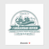 Sticker Rivière Arkansas (rafting2) (Feuille)