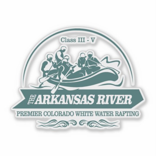 Sticker Rivière Arkansas (rafting2) (Devant)
