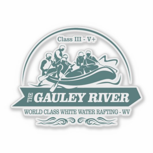 Sticker Rivière Gauley (rafting2) (Devant)