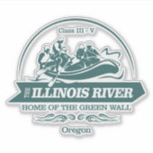 Sticker Rivière Illinois (rafting 2) (Devant)