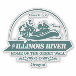 Sticker Rivière Illinois (rafting 2)