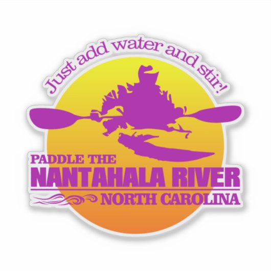 Sticker Rivière Nantahala (coucher du soleil) (Devant)
