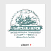 Sticker Rivière Nantahala (rafting2) (Feuille)
