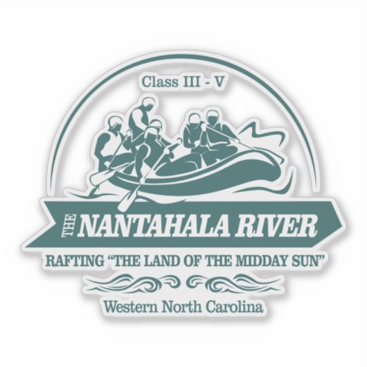 Sticker Rivière Nantahala (rafting2) (Devant)