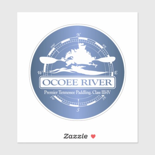 Sticker Rivière Ocoee (KC2) (Feuille)